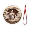 thumbnail image 2 of TIMIFIS 10 PCS Christmas Nativity Scene Ornament, Christmas Hanging Ornament, Christmas Tree Decorations for Home, Office and Cars Decor, Gifts for Parties, Christmas and Holiday, 2 of 6