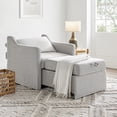 thumbnail image 2 of Serta Hanson Twin Convertible Sleeper Chair, Linen Fabric, 2 of 5