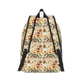 thumbnail image 3 of Balery Mushrooms And Rainbows Peace Vintage Canvas Backpack for Men and Women - Large Capacity, Durable Travel Laptop Bag for School, Work, Hiking, and Outdoor Activities, 3 of 7