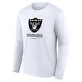 thumbnail image 2 of Men's White Las Vegas Raiders Team Lockup Long Sleeve T-Shirt, 2 of 3
