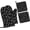 Black 13, variant on Vintage Vegetable Garden Oven Mitts and Pot Holders Sets of 4, Heat-Resistant Hot Pads Non-Slip BBQ Gloves for Kitchen Baking Cooking Grilling