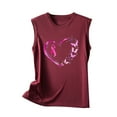 thumbnail image 5 of VKOYWKM Breast Cancer Survivor Tank Tops for Women Pink Ribbon Print Breast Cancer Awareness Tank Top Sleeveless Crew Neck Fight Cancer Shirts Vest Tops, 5 of 5