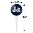 thumbnail image 6 of Choose Your Weapon Chess Pawn Rook Knight King Queen Cupcake Picks Toppers Decoration Set of 6, 6 of 6