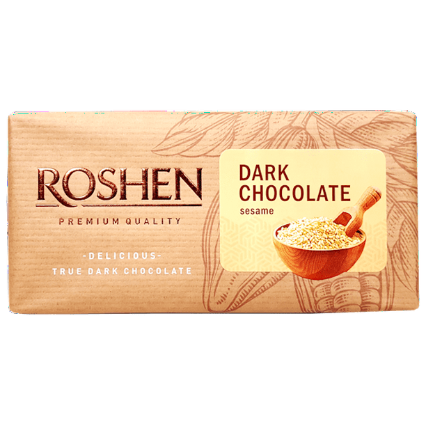 ROSHEN Chocolate Bar "Dark" with Sesame Seeds