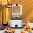 thumbnail image 2 of Electric Deep Fryer, The Most Compact & Convenient To Deep Fry Comfort Food, Restaurant-Style Basket With A 2.64-Quart Capacity, Easy-View Window & Adjustable Temp Control, Stainless 2.5 L, 2 of 7