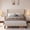 Beige-Full, variant on Full Size Bed Frame with Upholstered Headboard, Under Bed Storage, 850lbs, Dark Gray