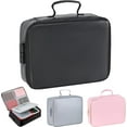 thumbnail image 1 of Flameproof Fireproof Keepsake Box, & Waterproof Document Storage Box for Documents, with Lock and Letters, Passports, Cards(Black), 1 of 9