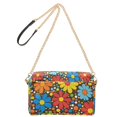 thumbnail image 2 of FORMRS Women Crossbody Purse with Chain Strap Vegan Leather Shoulder Handbag, Cartoon Flowers, 2 of 7