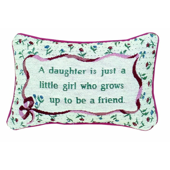 Manual 12.5 x 8.5-Inch Decorative Throw Pillow, Daughter