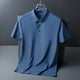 thumbnail image 2 of Gibobby Camisa Polo Hombre Polo de piqué de algodón elástico sólido de Manga Corta Camisa de Polo para Hombre(Azul,G), 2 of 5