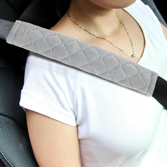 GoXteam 4Pack Seatbelt Covers Seat Belt Cover Pad Car Accessories Car Seat Belt Pads Seatbelt Cushion seat Belt Cover pad for Adults, 10.2inch, Gray
