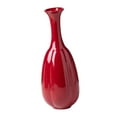 thumbnail image 3 of TISHITA Red Ceramic Vase High Decorative Vase Flower -vase -knosperet Vase for An Input Party Shelf , 9cmx25.5cm, 3 of 8