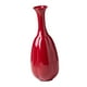 thumbnail image 3 of Jarrón de cerámica rojo jarrón decorativo alto decorativo soporte de planta de escritorio interior jarrón de flores jarrón de brote para comedor de 9CMX25.5cm, 3 of 8