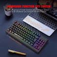 thumbnail image 4 of Miulika 87Keys 2.4G Wireless Mechanical Keyboard RGB Backlight for Game Office Black, 4 of 9