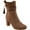 Taupe, variant on Journee Womens Zuri Inside Zip Block Heel Booties