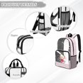 thumbnail image 6 of Xoenoiee Axolotl Music Note Print Kids Clear Backpack for Girls See Through Preschool Kindergarten Elementary School Backpack Transparent Bookbag Schoolbag Daypack with Adjustable Padded Straps, 6 of 7