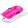 thumbnail image 1 of Siruishop Snow Sled Heavy Duty with Pull Rope Multifunctional with Brake Downhill Sled Pink, Snow Sled for Kids, 1 of 8