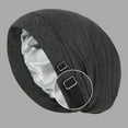 thumbnail image 4 of Wdgfv Extra Warm Double Layer Thermal Knitted Winter Sleeping Cap Adjustable Slouchy Chemo Headwear for Cold Weather Dark Gray One Size, 4 of 5