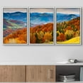 thumbnail image 2 of wall26 Framed Canvas Print Wall Art Set Red, Green &amp; Yellow Autumn Mountain Forest Nature Wilderness Photography Realism Rustic Scenic Relax/Calm for Living Room, Bedroom, Office - 24"x36&qu, 2 of 5