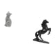 thumbnail image 5 of Estatua De Gato Y Caballo, Figura Decorativa De Resina, Adorno Coleccionable De Escritorio, Escultura Animal Para Entrada, Estantería, Sala De Estar, Dormitorio, Paisaje, Adornos De Caballo,, 5 of 8