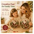 thumbnail image 4 of 2026 Holiday Pearl Art Hanging Wreath Kit | Luxury Flocked Canvas with Scratch-Resistant Non-Fading Pearl Beads DIY Handmade Seasonal Decor Christmas Santa Wonderland, 4 of 7