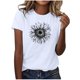 thumbnail image 1 of Blusas de Manga Corta para las Mujeres Divertida Impresión Cuello Redondo Camiseta Vintage, Blusas de Primavera para las Mujeres, 1 of 5