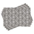 thumbnail image 1 of Ambesonne Taupe Place Mats Set of 4, Russian Boho, Standard Size, Tan Taupe, 1 of 6