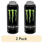 (2 pack) Mega Monster Energy, Original, 1 Count, 24 fl oz