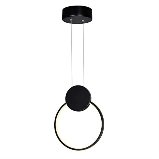 CWI Lighting Poulie 8 Po DEL Noir Mini Pendentif