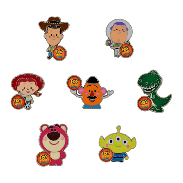 Toy Story Characters Themed 7 Pin Starter Set Disney Park Trading Pins Brand New