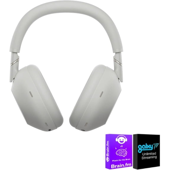 Sony Wireless Noise Canceling Headphones Platinum Silver Bundle with AudioTrends Accessories, Bluetooth Over Ear Headphones, Premium Sound, Built-in Microphone, Travel Ready Audio