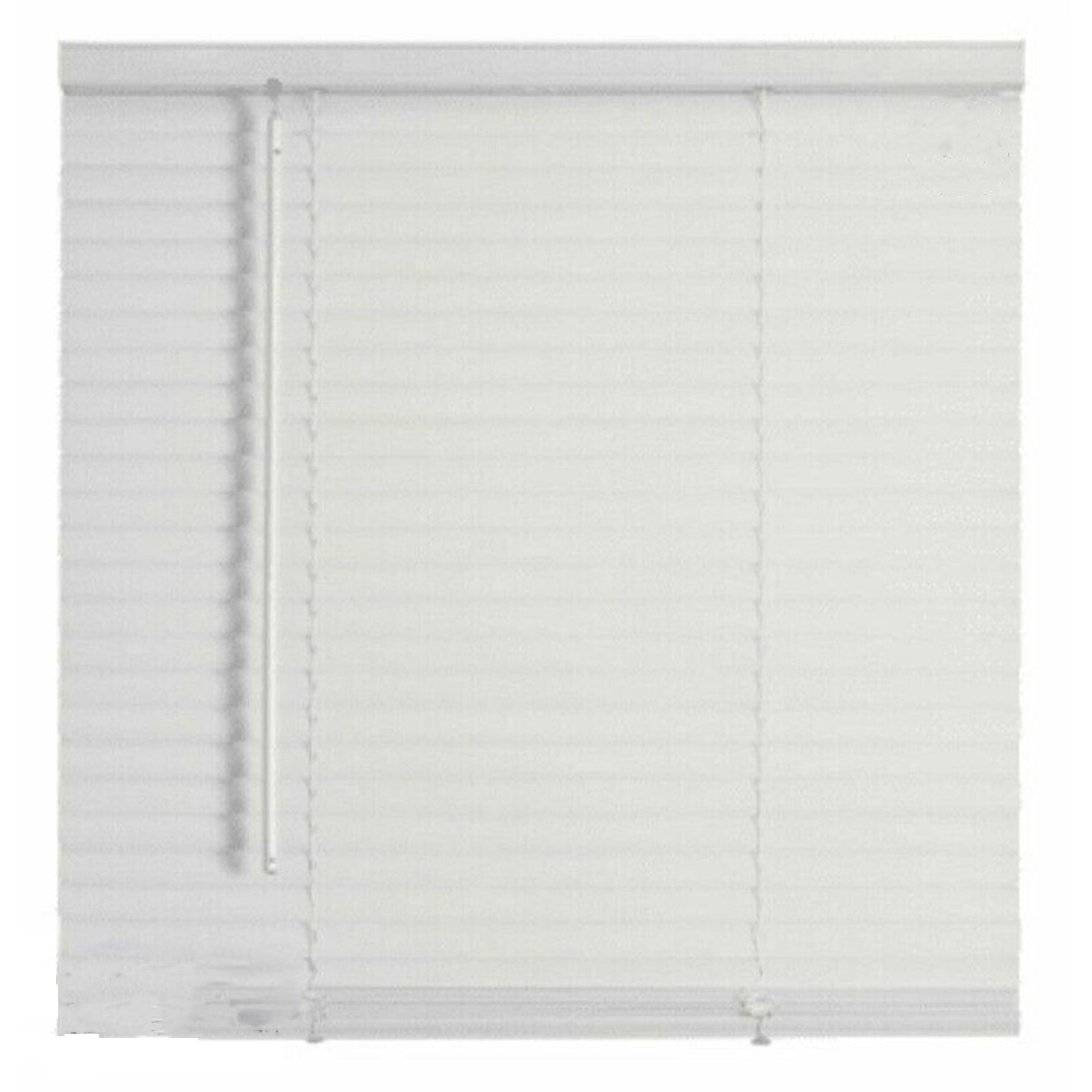 35x60 CORDLESS 1" Vinyl Mini Blind White