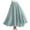 Mint Green-909, variant on Limited Time Savings,Women's Elastic Waist Flax A-line Skirt Large Solid Color Long Casual Ankle Skirt for Comfortable Summer and Casual Wear Breezy and Comfortable|Flax,Army Green