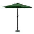 thumbnail image 1 of 9 ft. Aluminum Umbrella with Crank & Solar Guide Tubes - Black Pole & Green Fabric, 1 of 1