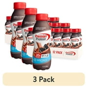 (3 pack) Premier Protein Shake, Cookies and Cream, 30g Protein, 11.5 Fl Oz, 12 Ct