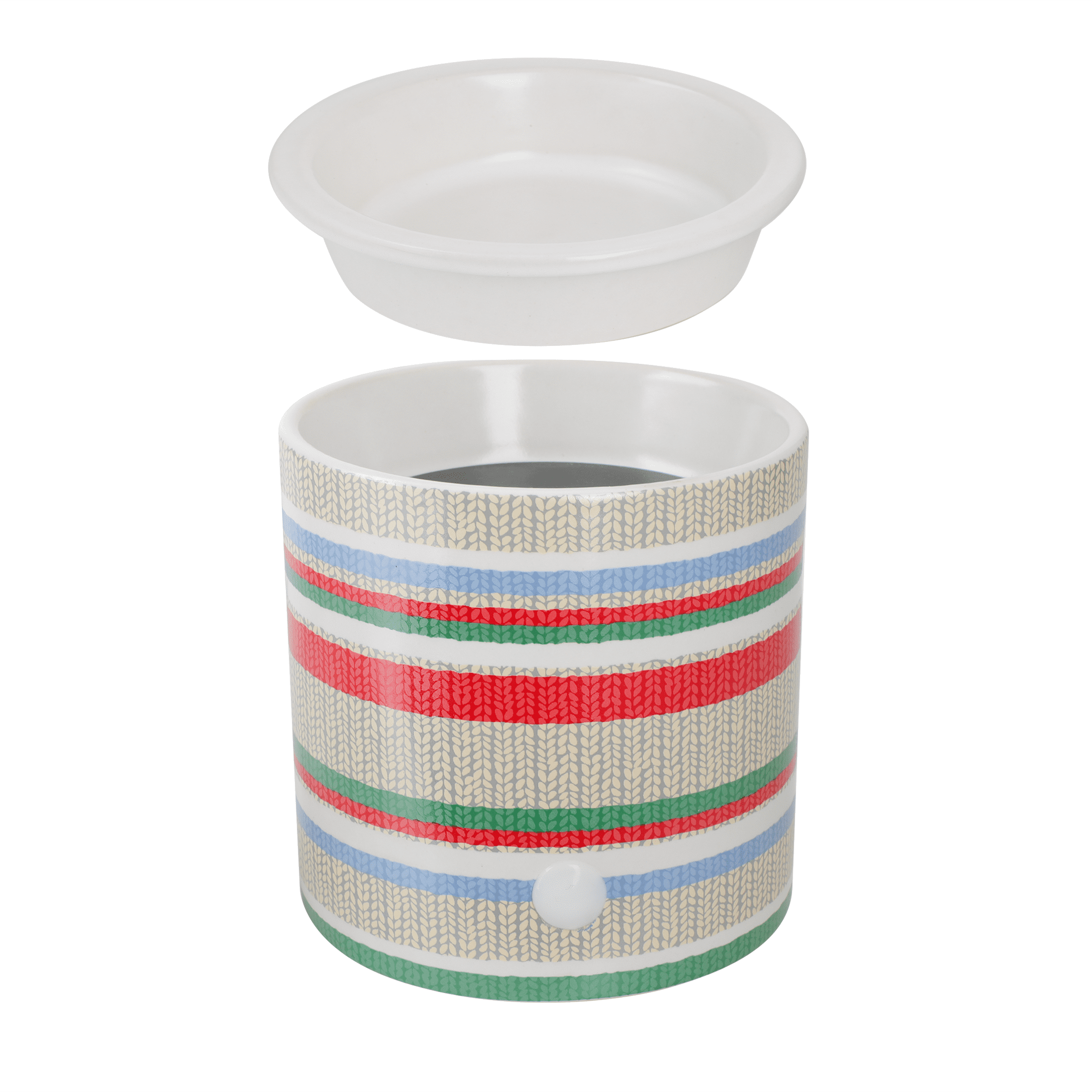 Mainstays Sweater Stripes Full Size Ceramic Fragrance Wax Melt Warmer