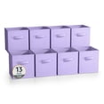 thumbnail image 1 of Sorbus Cubos de Almacenamiento de Tela Plegables de 13 Pulgadas, 8 Cestas Plegables para Organizar Armarios, Estantes, Ropa, Juguetes, Libros, Morado Pastel, 1 of 7