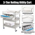thumbnail image 6 of Beauty Salon Rolling Trolley Safe Utility Carts, Spa Facial Rolling Storage Station, Multifunctional Storage Organizer for Hospital Clinic Pet Store, 6 of 6