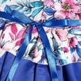 thumbnail image 7 of Otqutp Fashion Flower Girls Dress Child Girls Sleeveless Pageant Dress Birthday Party Kids Floral Prints Bowknot Gown Princess Dress(Blue,9-10 Years), 7 of 7