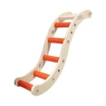 thumbnail image 4 of Esquirla Bird Ladder Bridge Cage Accessories Bird Perch for Parrots Parakeets Budgies orange, 4 of 8