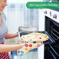 thumbnail image 2 of Yayeee Pot Holders Kitchen Heat Resistant with Pocket 7"x9.8" Cotton Oven Cooking Hot Pads, Colorful Circles, 2 of 7