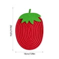 thumbnail image 3 of Ihhxbs Strawberry Cotton Rope Placemat, Heat Insulating Coaster, Non Slip Cup Mat, for Dining Table, Kitchen Counter, Coffee Table, 1 Pc, 3 of 6