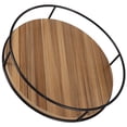 thumbnail image 4 of HERFIER Wooden Base Rotating Turntable Organizer for Cabinet Pantry Dining Table 9.04x9.04x2.36in, 4 of 8