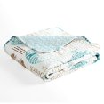 thumbnail image 4 of Lush Decor, Couverture Jetée Bleue et Taupe Harbor Life, 60 Pouces x 50 Pouces, 4 of 5