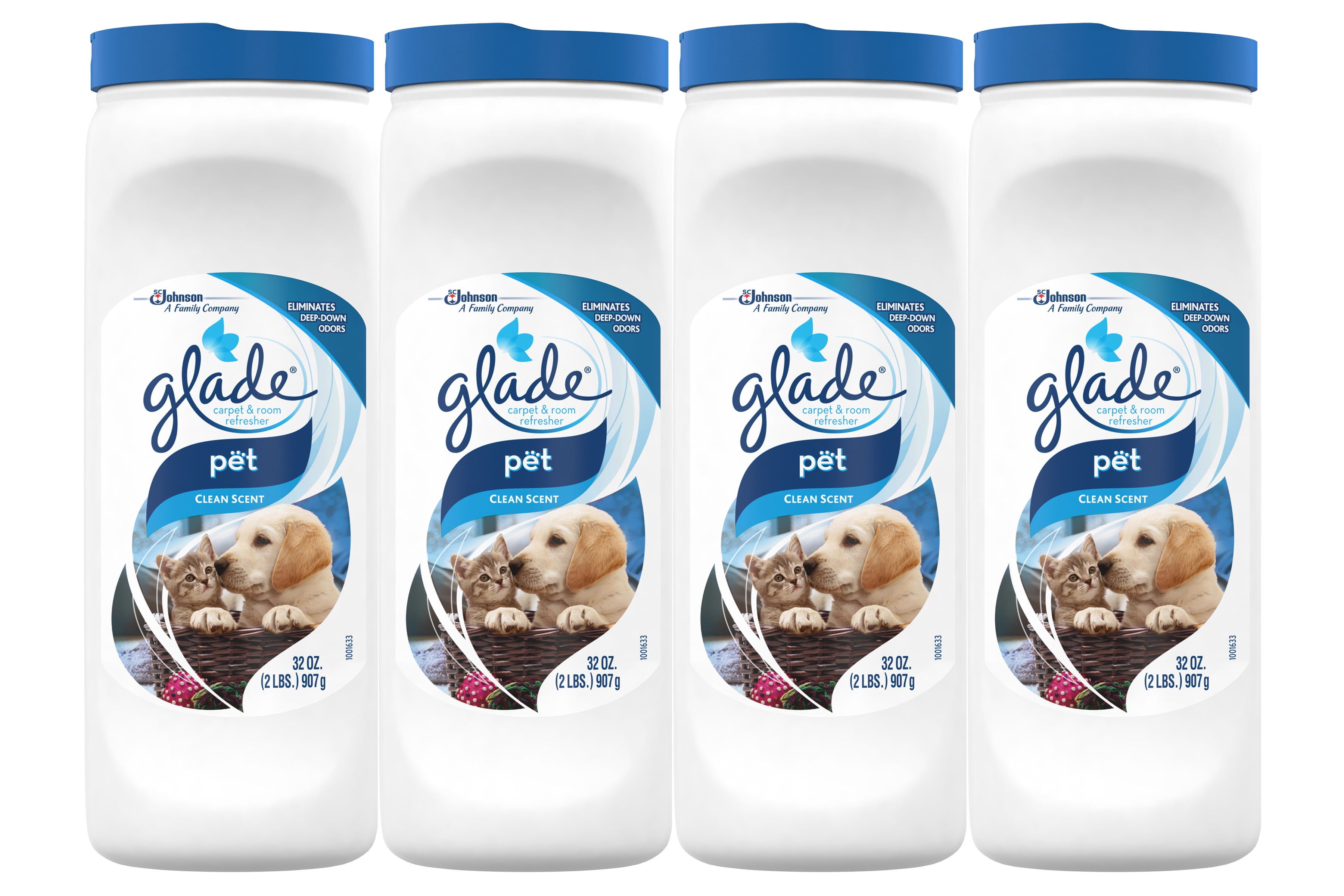 Glade Pet Clean Scent Carpet Refresher, 32 oz (4Pack)