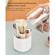 thumbnail image 3 of Makeup Brush Holder Organizer with Lid,360 Rotating Clear Dustproof Makeup Brushes Organizer for Vanity Desktop Bathroom, 3 of 5