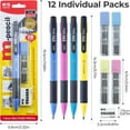 thumbnail image 4 of Mechanical Pencils Set 1.8mm, 2B Pencil Lead, 12 Pencils, School Supplies, Teacher Supplies, Drawing Pencils, Sketching Pencils, 12 Tube Lead Refill Set, 12 Erasers for Drafting Drawing Sketching, 4 of 6