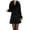 Black, variant on Women's Wool Coat Korean Double-breasted Mid-length Woolen Coat With Collar with Fashionable Design for Winter Warm and Chic Look,Black L