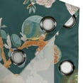 thumbnail image 4 of Ambesonne Botanical Grommet Curtain, Space Vibes Floral Print, 50"x84", Dark Teal and Pale Rose, 4 of 5
