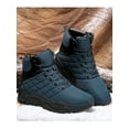thumbnail image 4 of Mens Winter Snow Boots Fur Lined Warm Lace Up Ankle Booties Waterproof Slip-on Sneakers Lightweight High Top Outdoor Shoes, 4 of 5